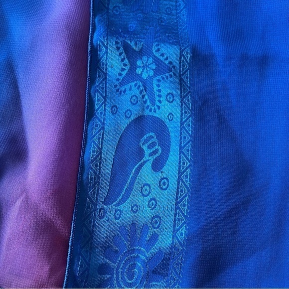 RIMA BEACH WEAR Terivoile Beach Wrap Pink Blue Ombre Swimsuit Coverup Sarong - Picture 10 of 12